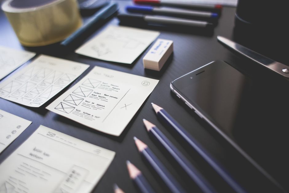 Portfolio-Projektseite mit Text, Bildern und Projektstory